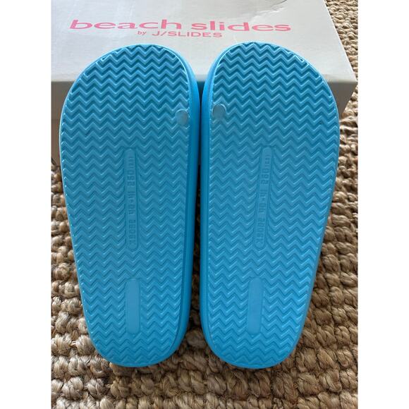 J/Slides Blue and Yellow Beach Slides - Picture 4 of 4